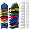 Hat Racks for Baseball Caps, Versatile Adhesive or Wall-Drilled Mounting Hat Rack for Wall