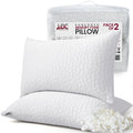 Lux Decor Shredded Memory Foam Pillows 2 Pack with Washable Cover