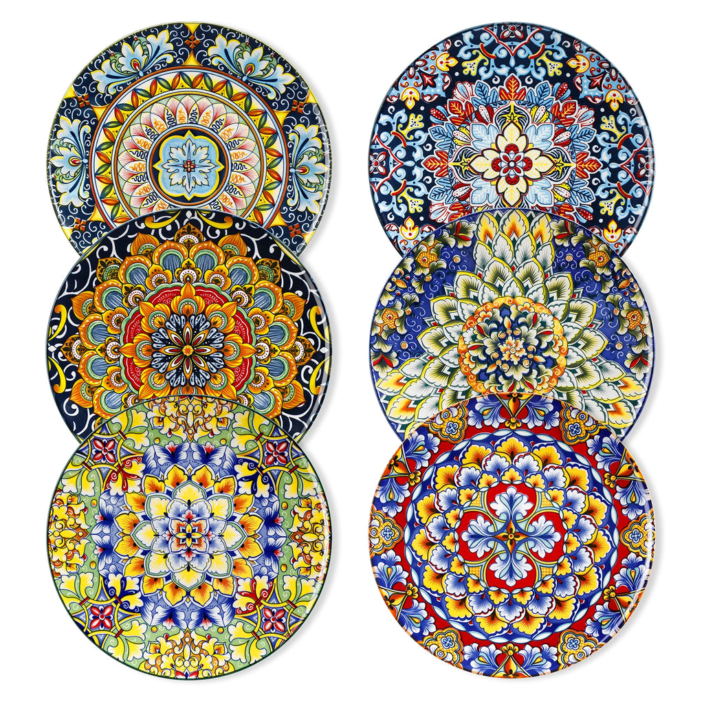 Piece Porcelain Dinner Plates Crockery Breakfast,  Set Scratch Resistant