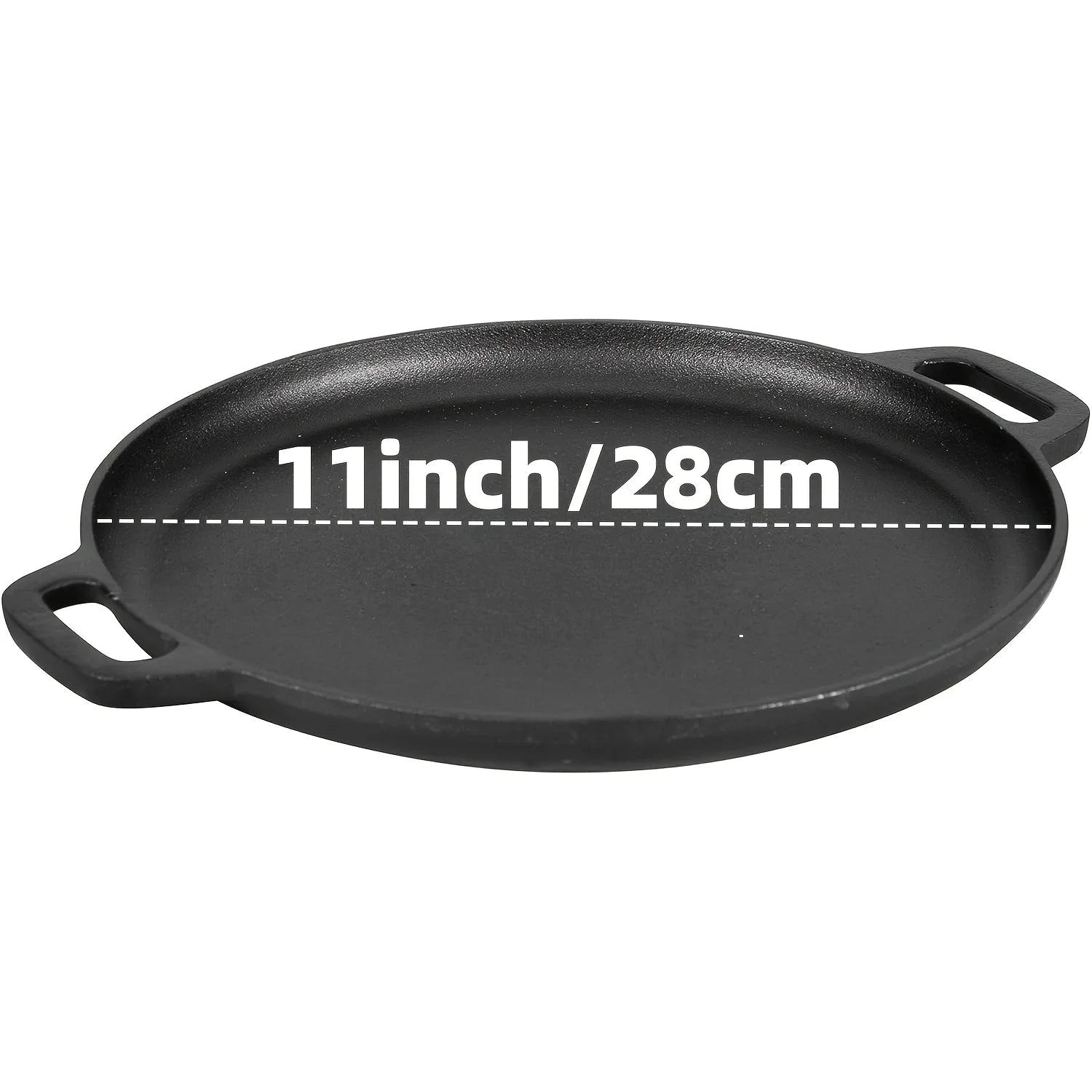 3-Piece Cast Iron Skillet Set (6/8/10 Inch) - Pre-Seasoned, Non-Stick