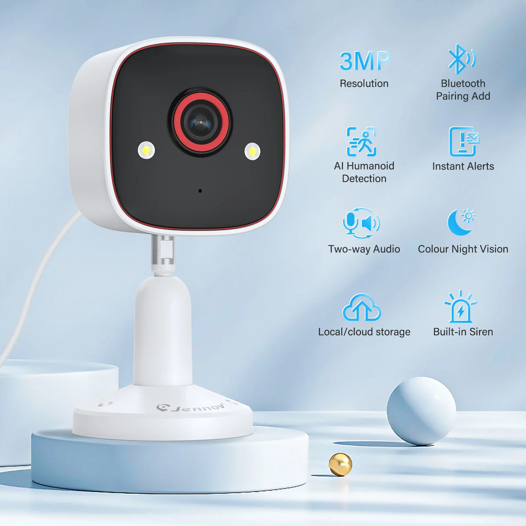 Jennov Outdoor/Indoor Security Cameras 2K Wireless