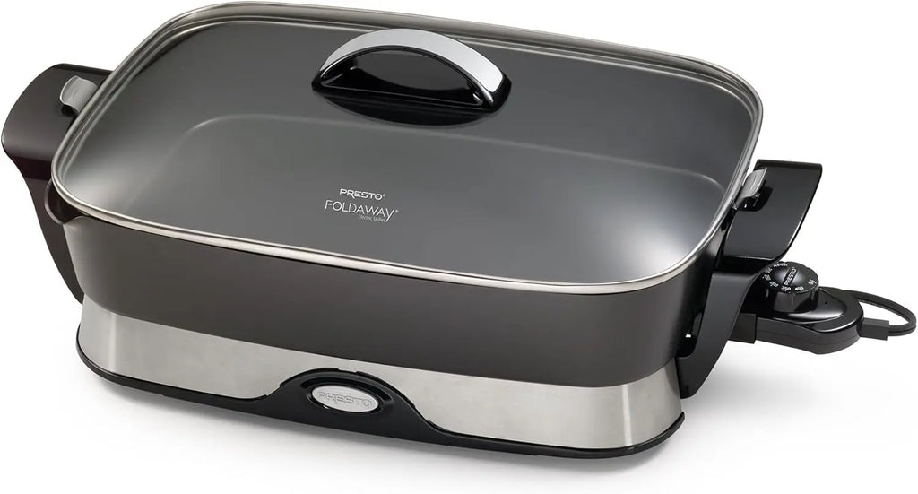 16-Inch Electric Foldaway Skillet with Nonstick Surface