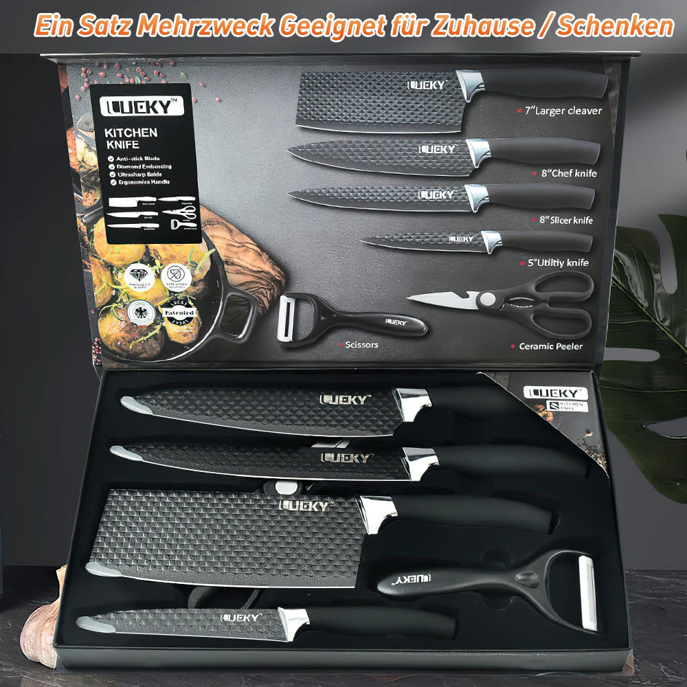 6pcs High Carbon Stainless Steel Knives