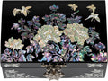 Handmade Mother of Pearl Jewelry Box with Mirror