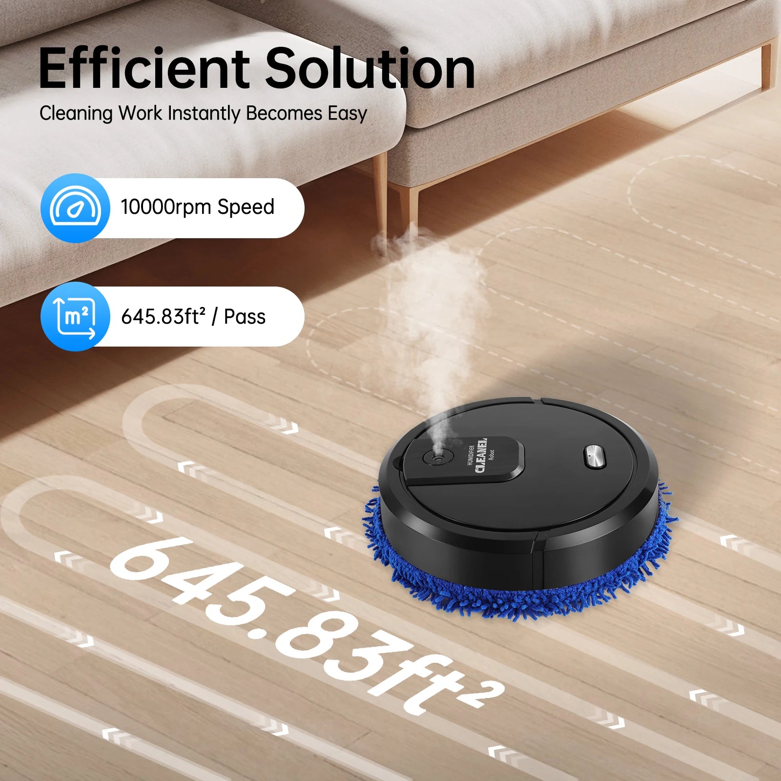 Sweeping Robot Wet and Dry Intelligent Mopping Cleaner