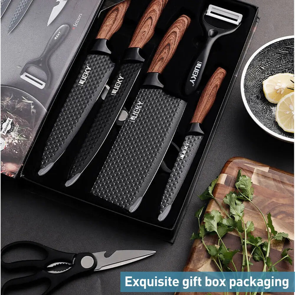 6pcs High Carbon Stainless Steel Knives