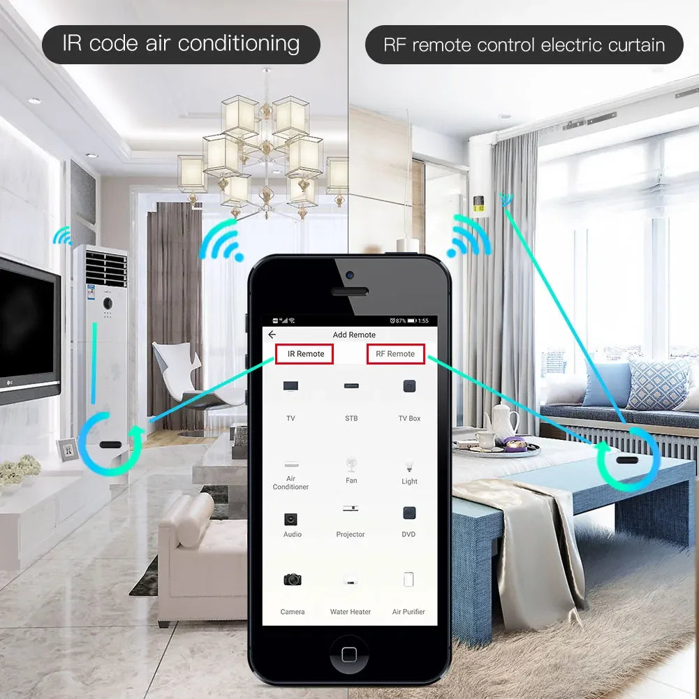 New WiFi RF IR Universal Remote Controller RF Appliances Appliances
