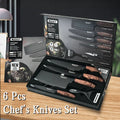 Kitchen Knife Set Stainless Steel Knife, 6-Piece Kitchen Tool Set, Fruit Knife