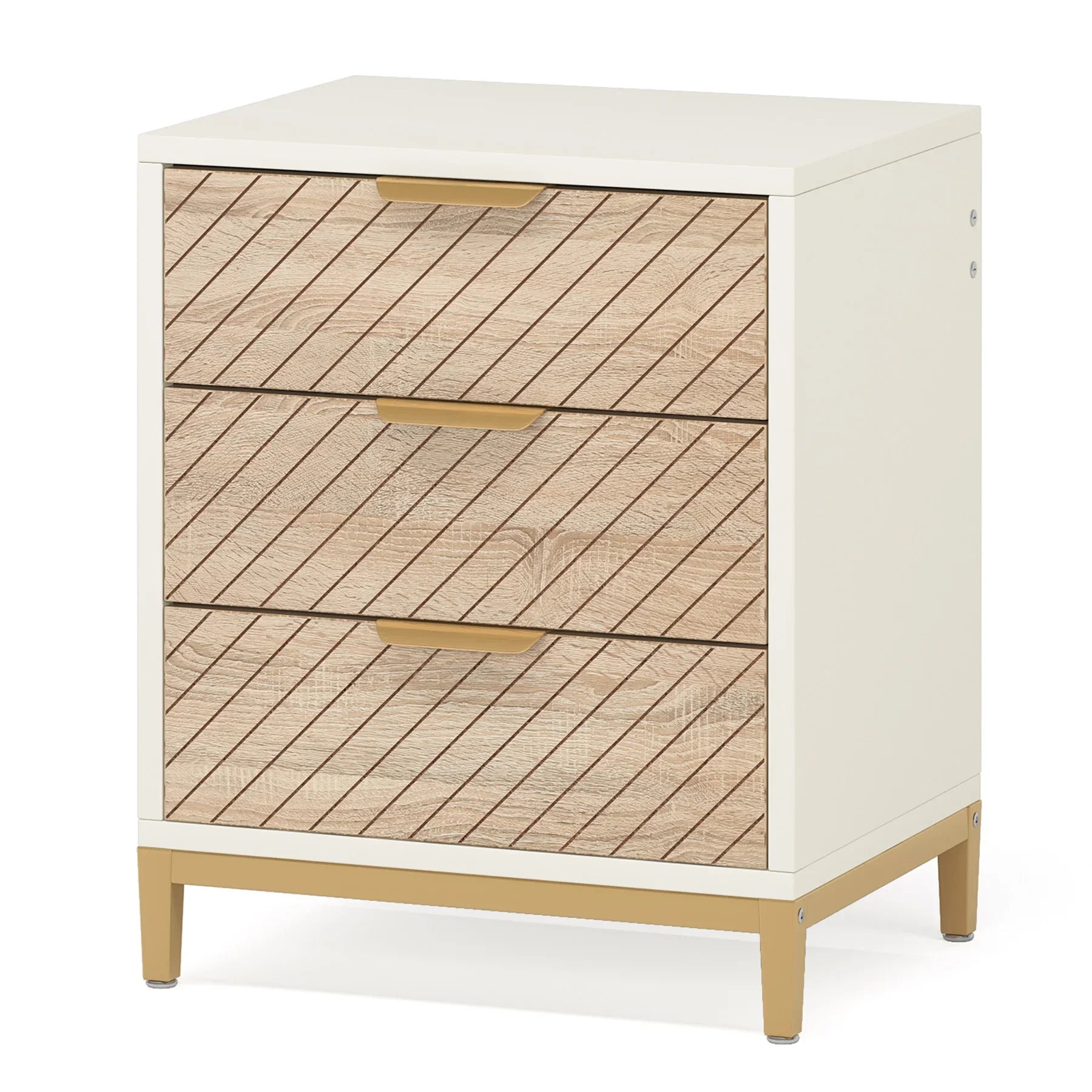 Night Stands for Bedroom  with 3 Drawers Bedside Tables