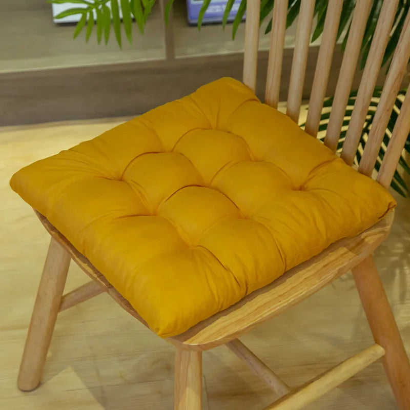 Chair Pads Cushions for Dining Chairs with Ties Square Floor Pillows