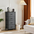Dresser For Bedroom With 4 Fabric Drawers