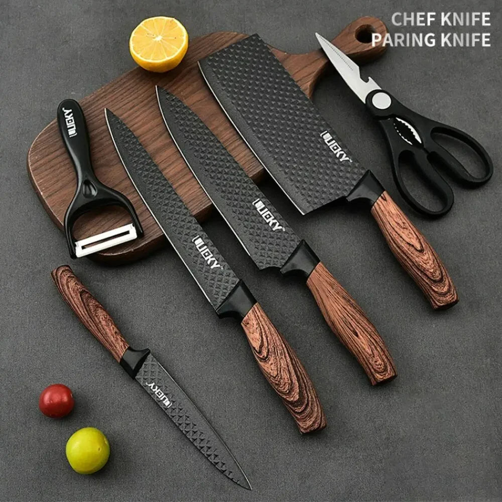 Kitchen Knife Set Stainless Steel Knife, 6-Piece Kitchen Tool Set, Fruit Knife