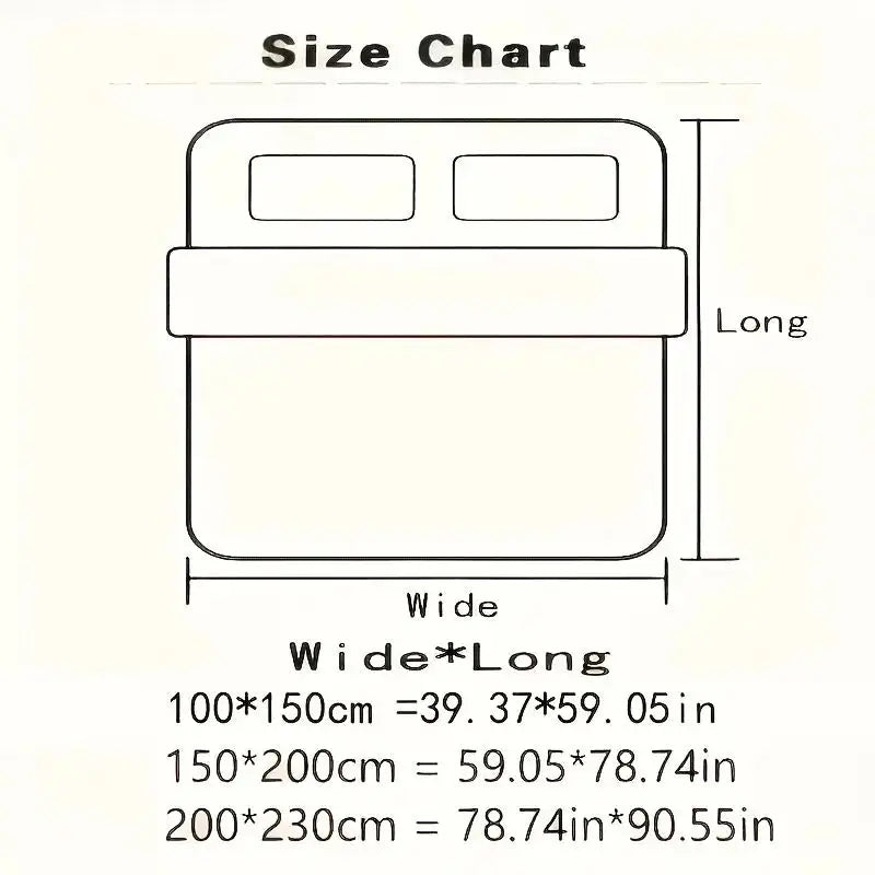 Extra Large Cooling Blanket - Extra Wide & Long (78”x90"/59”x78”)