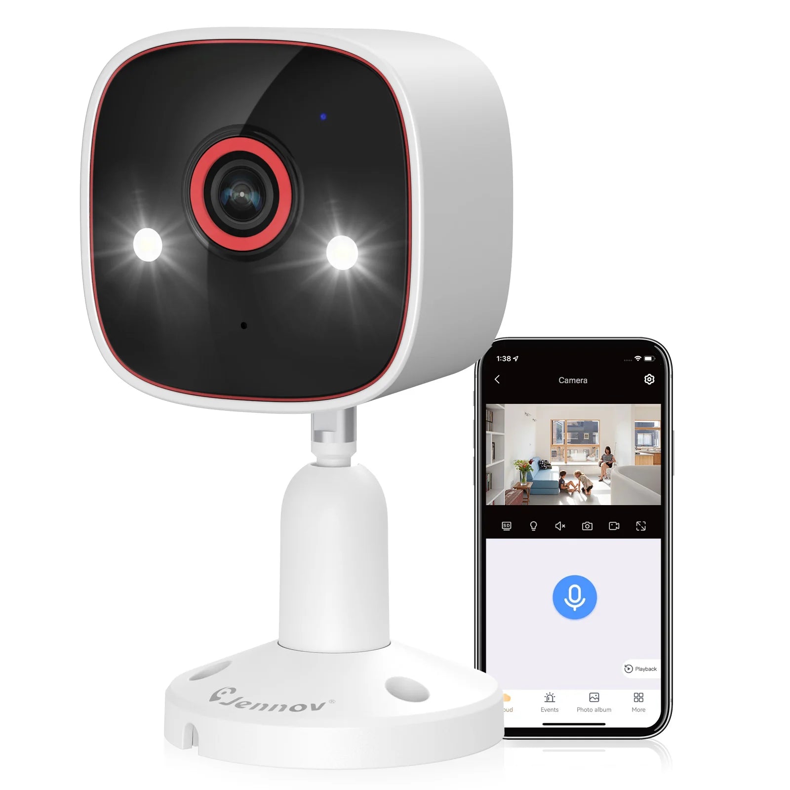 Jennov Outdoor/Indoor Security Cameras 2K Wireless