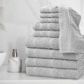 10 Piece Cotton Towel Set Soft Absorbent Towels