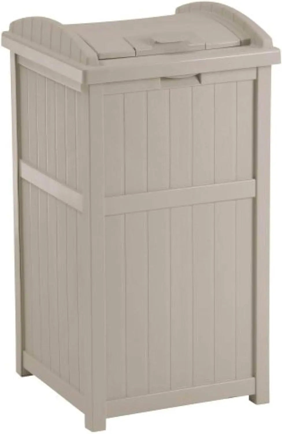 30 Gallon Outdoor Trash Hideaway Resin Refuse Container Lid Cyberspace
