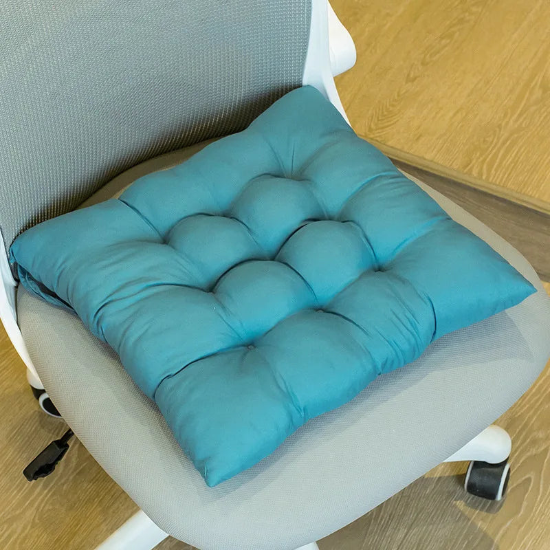Chair Pads Cushions for Dining Chairs with Ties Square Floor Pillows