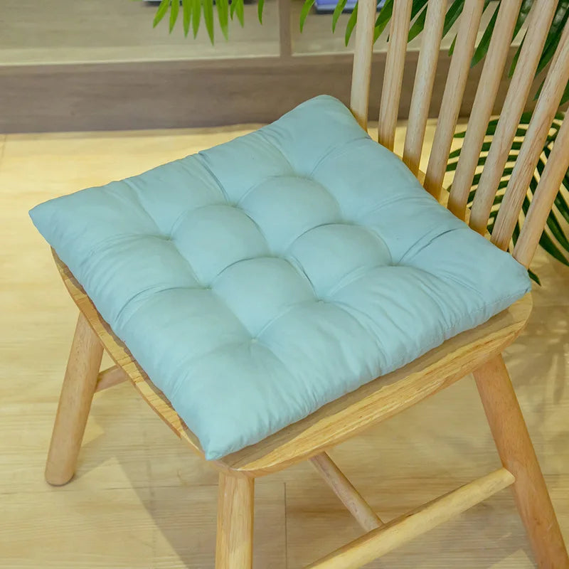 Chair Pads Cushions for Dining Chairs with Ties Square Floor Pillows