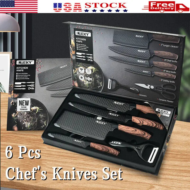 6pcs High Carbon Stainless Steel Knives