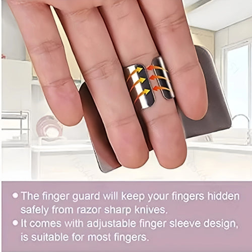 Stainless Steel Finger Guard for Cutting, Kitchen Safety
