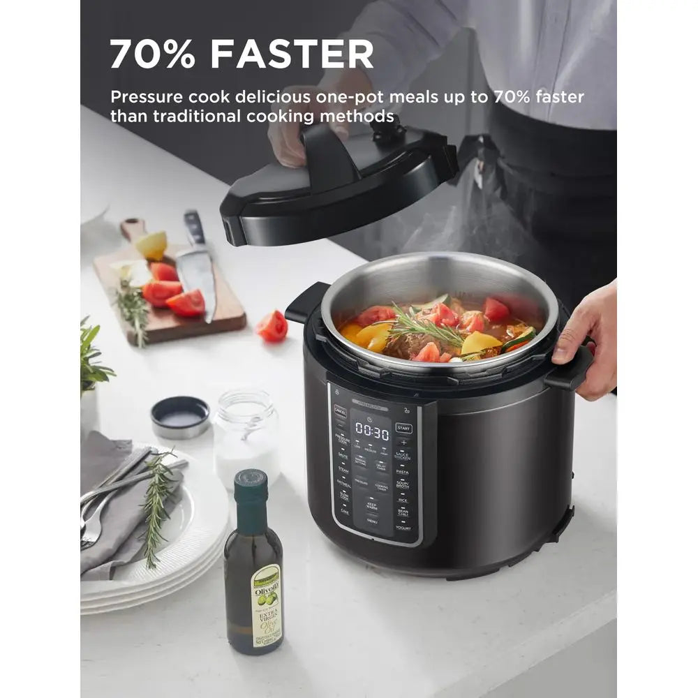 Electric Pressure Cooker, 6 Quarts, 12 Presets, Programmable Slow Cooker