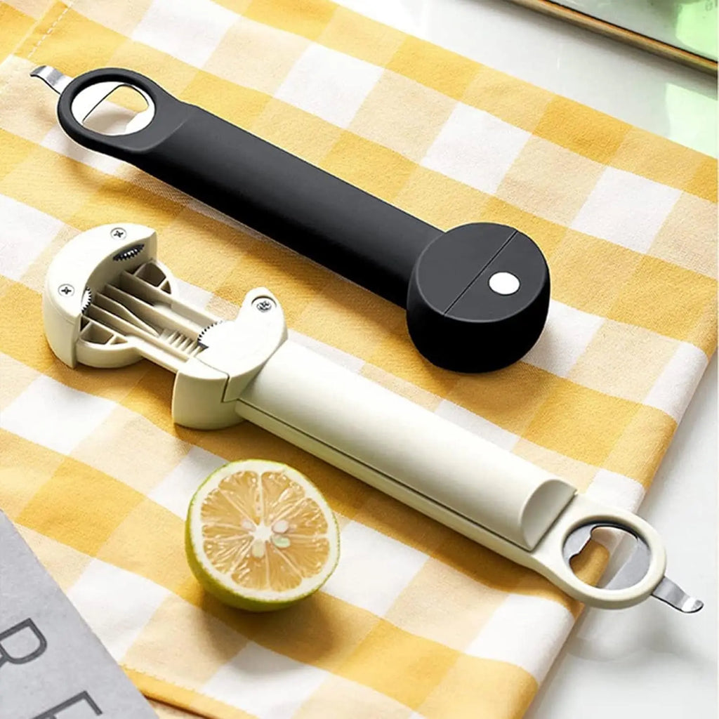 Retractable Bottle Opener - Adjustable Multifunctional Can Opener Jar Lid Gripper