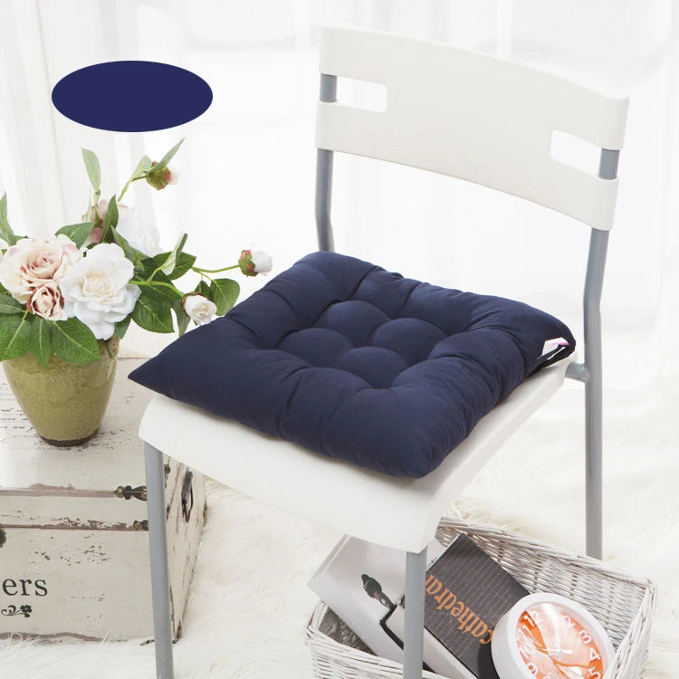 Chair Pads Cushions for Dining Chairs with Ties Square Floor Pillows