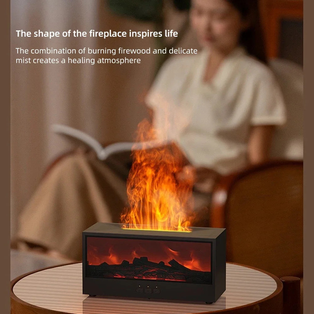 Desktop  Fireplace with Atmosphere Light - Portable Simulation Fireplace Heater