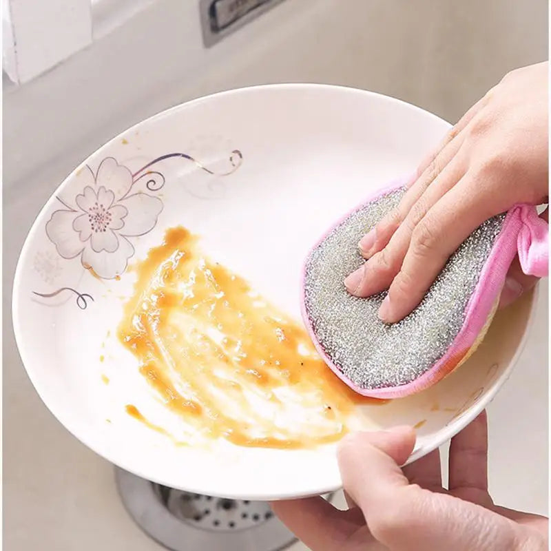 Double Side Dishwashing Sponge Pan Pot Dish Wash Sponges
