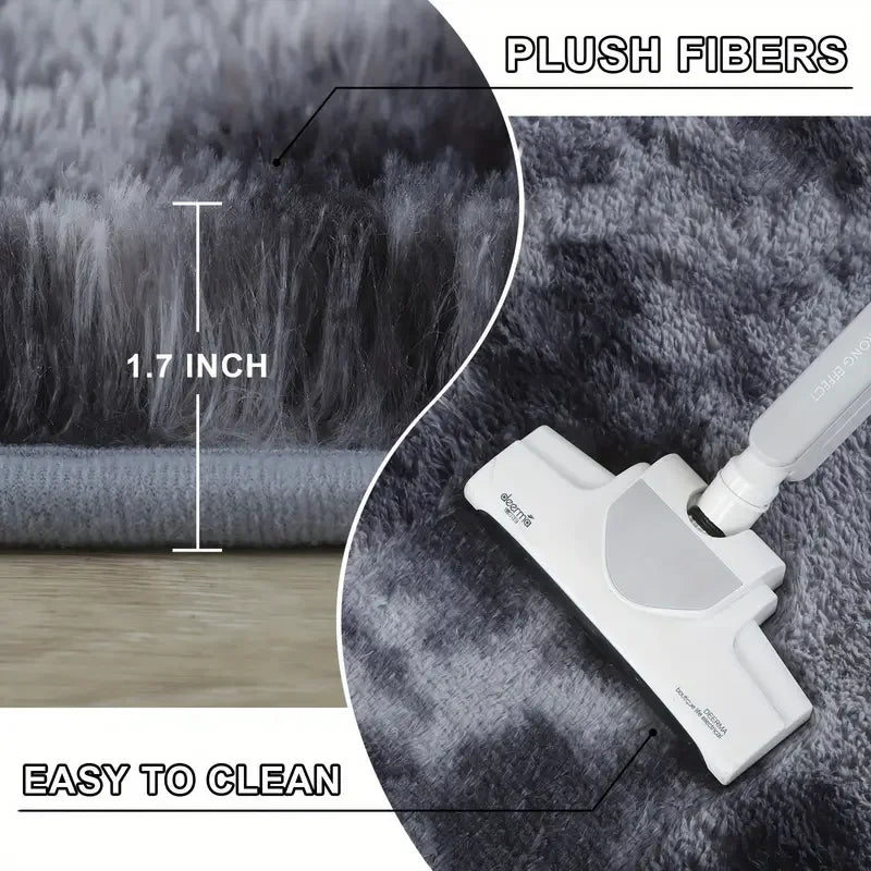 Cute Fluffy Rug - Ultra-Grip Non-Slip Backing, Effortlessly Easy to Clean