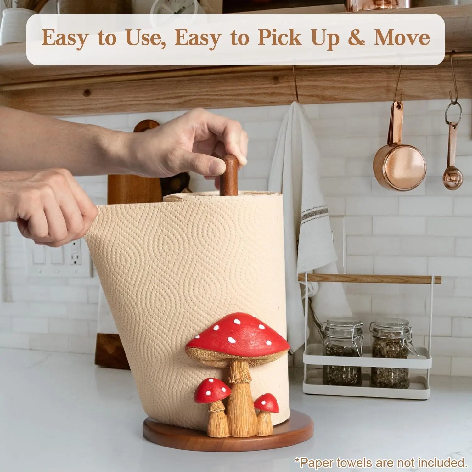 Cute Mushroom Paper Towel Holder