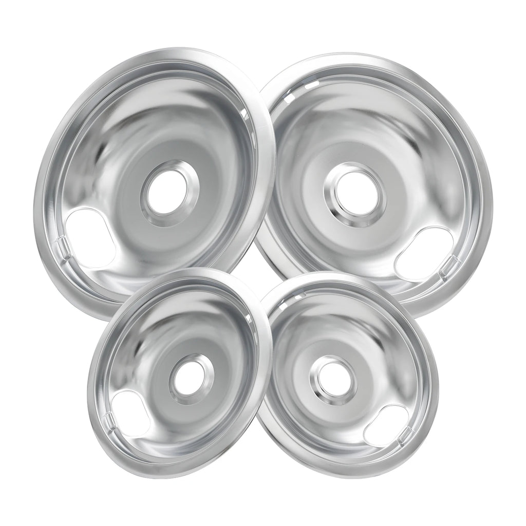 Stove Burner Drip Pans for Electric Stove Top-Compatible with Whirlpool Electric Range