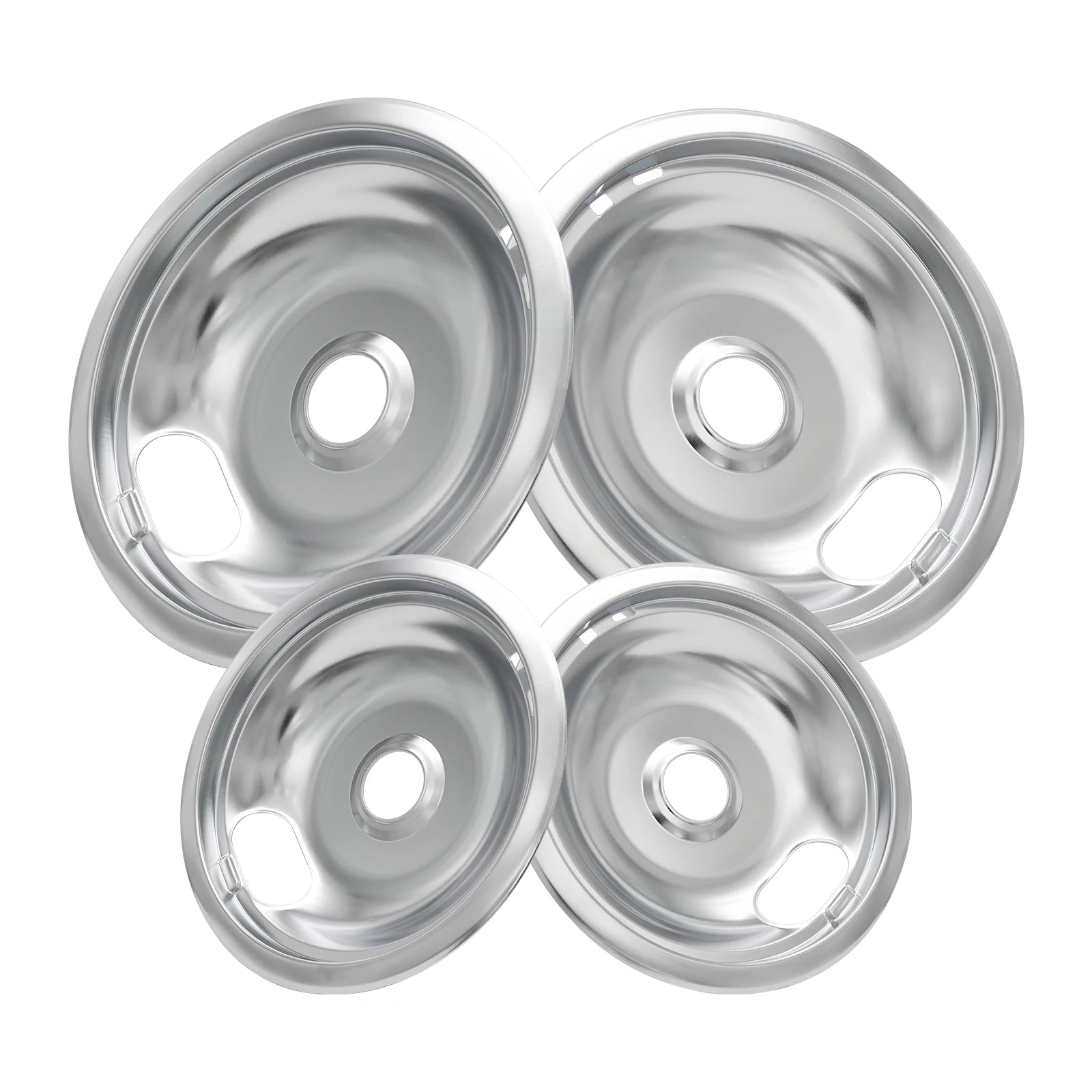 Stove Burner Drip Pans for Electric Stove Top-Compatible with Whirlpool Electric Range