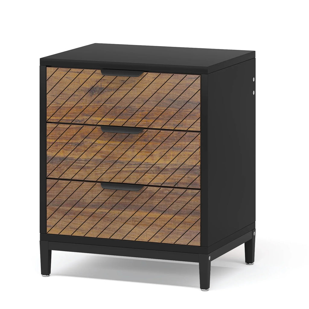 Night Stands for Bedroom  with 3 Drawers Bedside Tables
