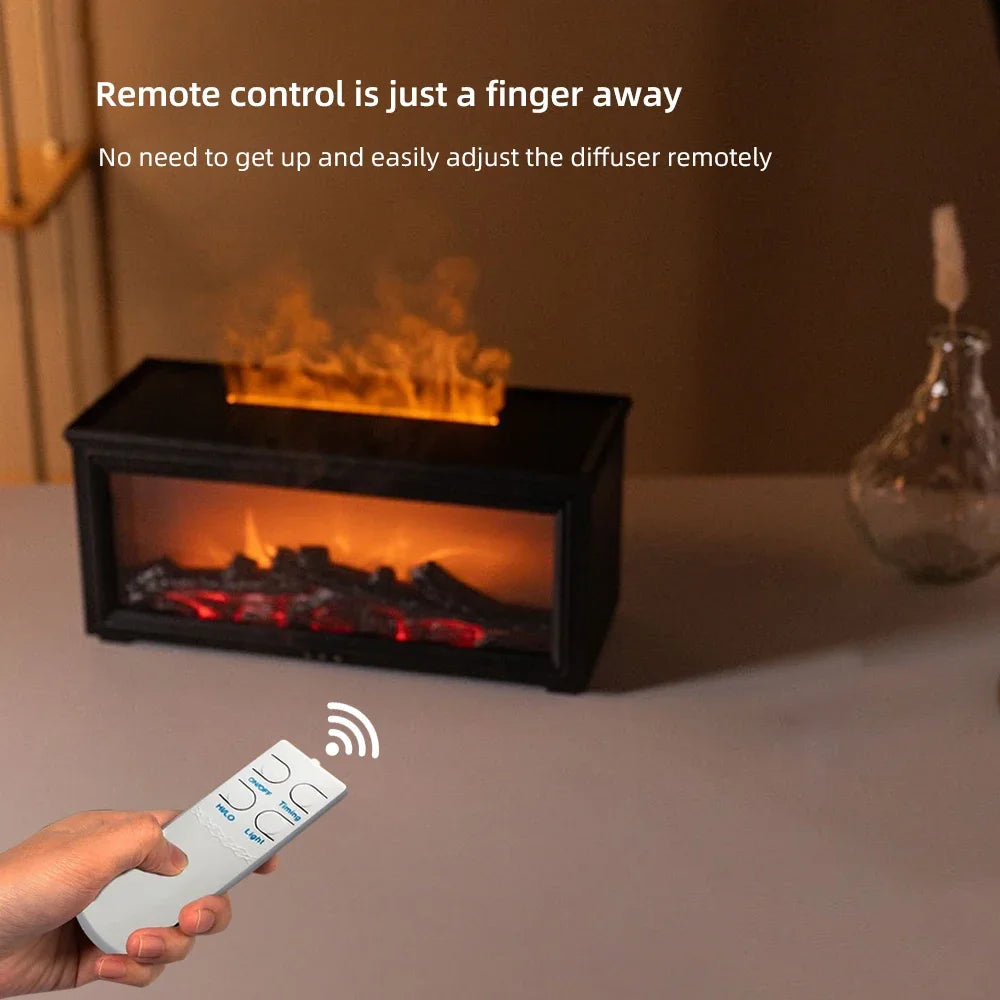 Desktop  Fireplace with Atmosphere Light - Portable Simulation Fireplace Heater