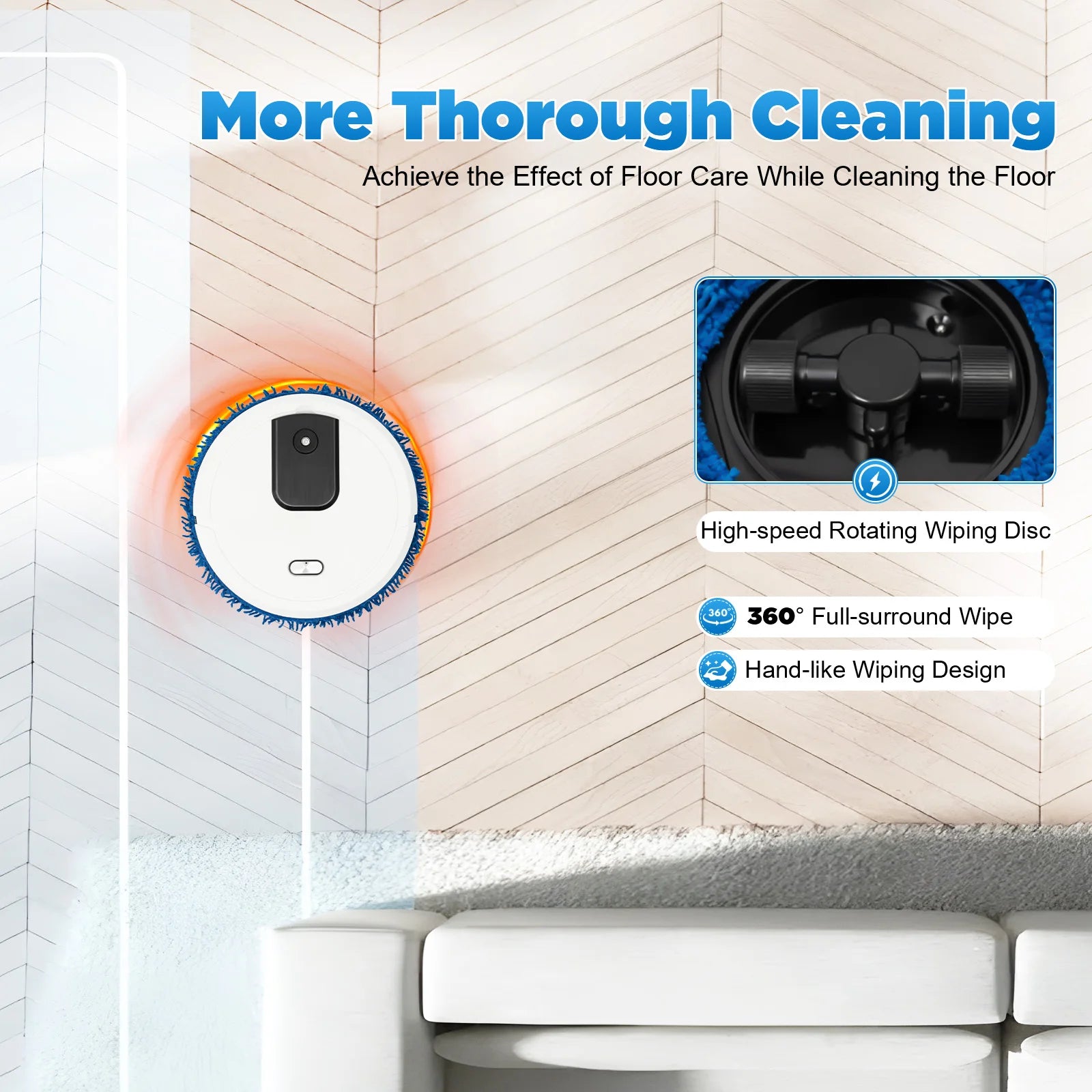 Sweeping Robot Wet and Dry Intelligent Mopping Cleaner