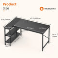 L Shaped Desk 47 Inch Computer Desk Gaming Furniture Corner Desks Home Office