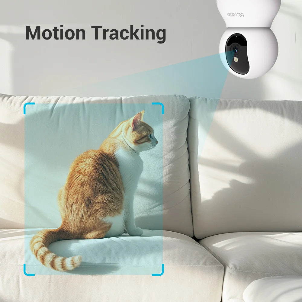 360° Indoor Security Camera, Dog Camera with Phone App