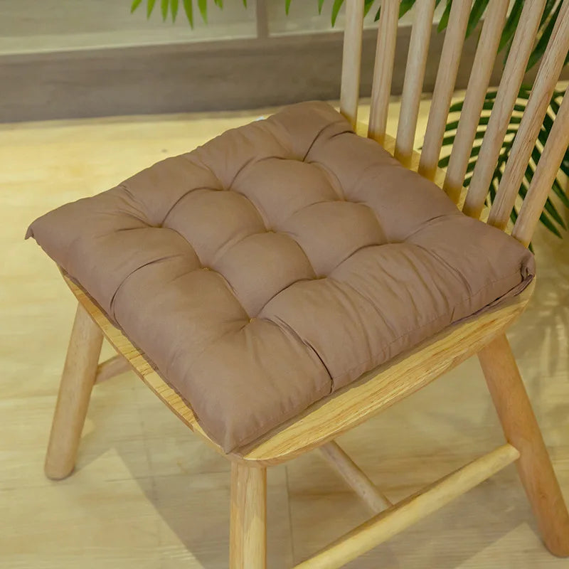 Chair Pads Cushions for Dining Chairs with Ties Square Floor Pillows