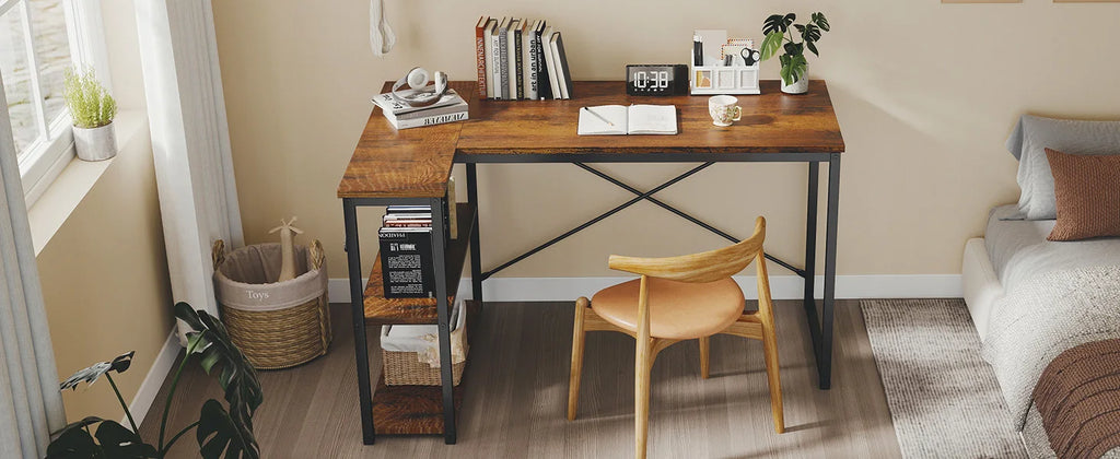 L Shaped Desk 47 Inch Computer Desk Gaming Furniture Corner Desks Home Office