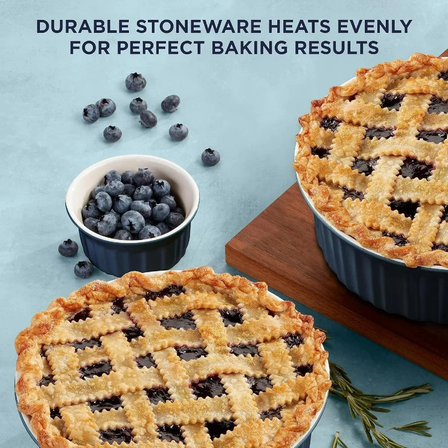 Ceramic Bakeware Set with Lids Chip and Crack Resistant Stoneware Baking Dish