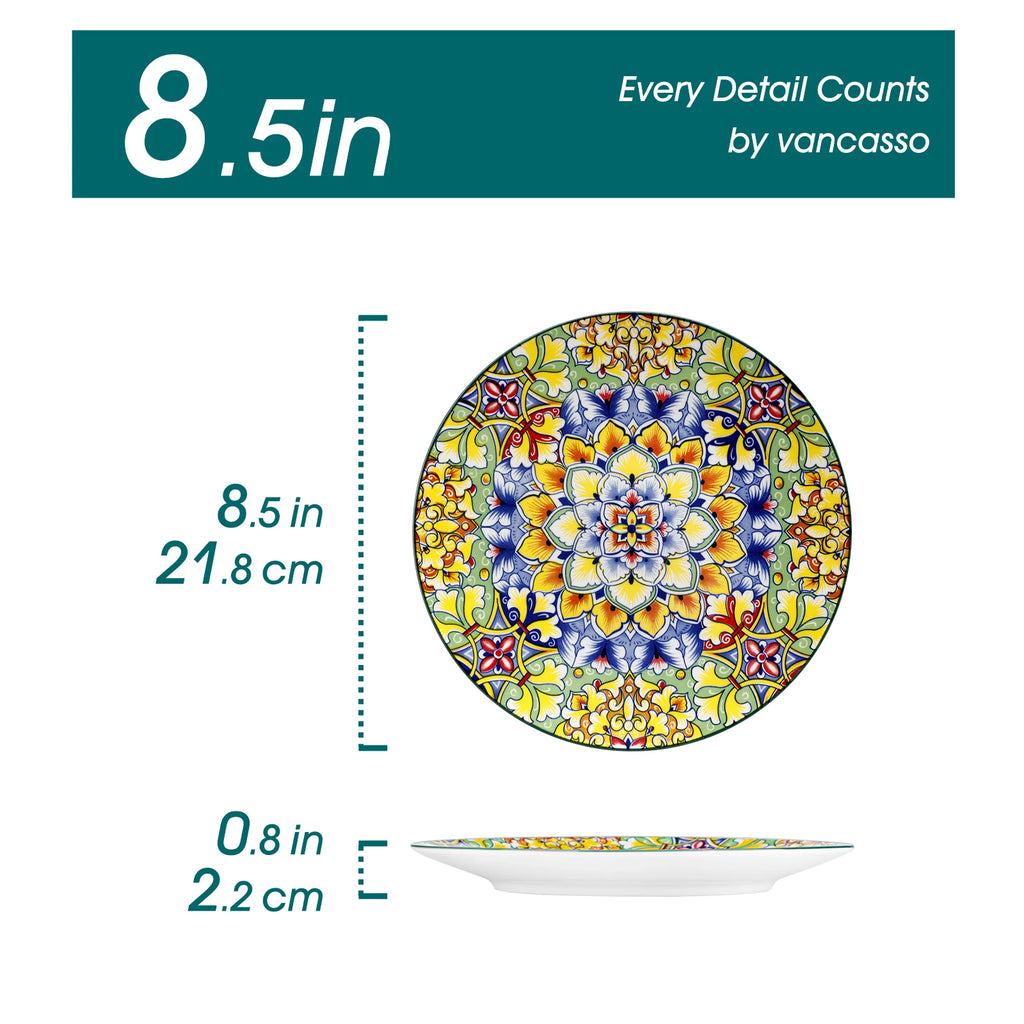 Piece Porcelain Dinner Plates Crockery Breakfast,  Set Scratch Resistant