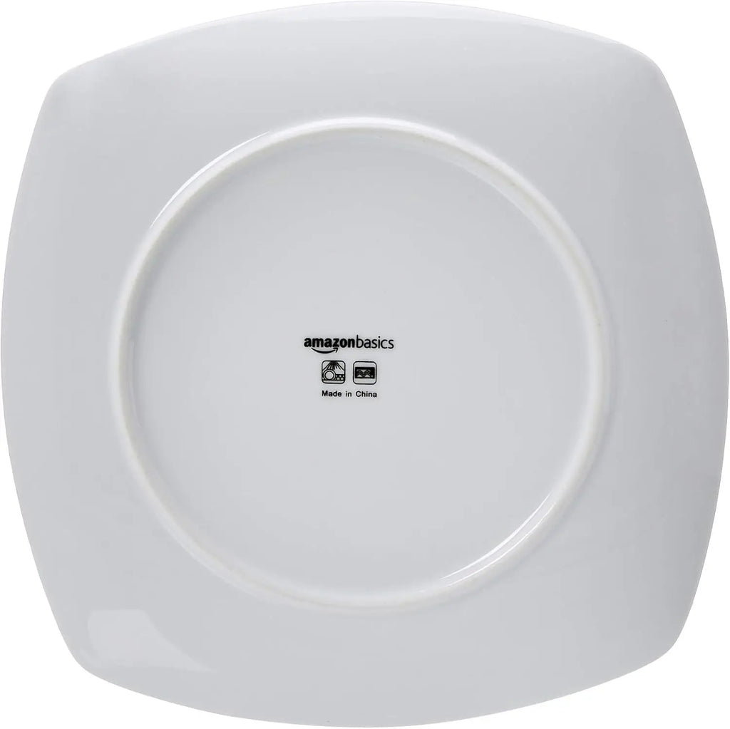 18-Piece Square Dinnerware Set for 6 - Plates and Bowls, Kitchen Essentials