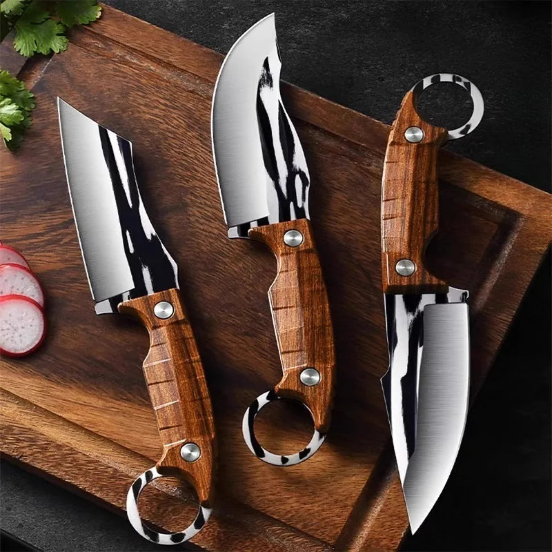 3pcs Multipurpose Knife Set, Outdoor Bone Removal Special Knife