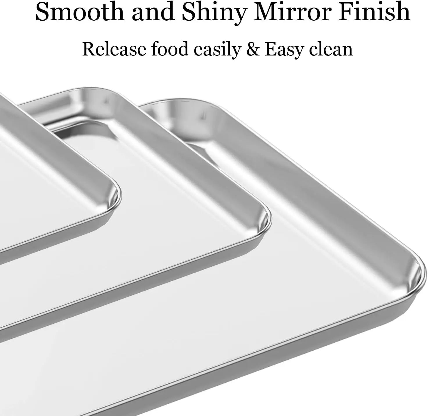 3-Piece Stainless Steel Baking Sheet Set