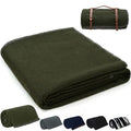 Wool Blanket, 62" x 86", Warm, Thick, Washable, Military Wool Blanket