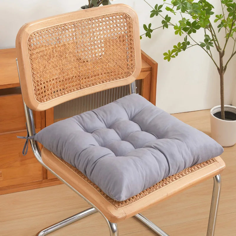 Chair Pads Cushions for Dining Chairs with Ties Square Floor Pillows