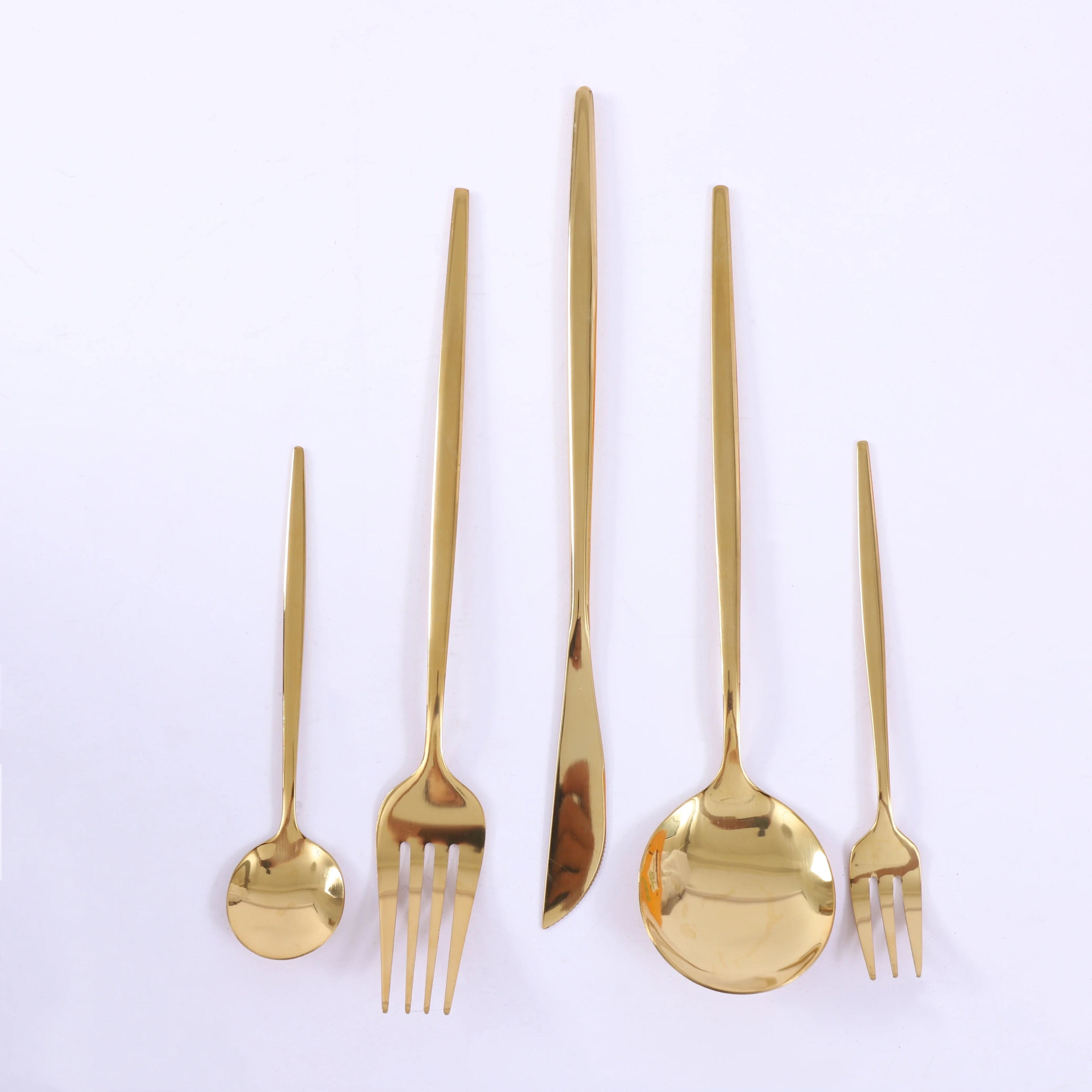 90Pcs Gold Stainless Steel Silverware - Heavy Duty Cutlery, 420 Stainless Steel