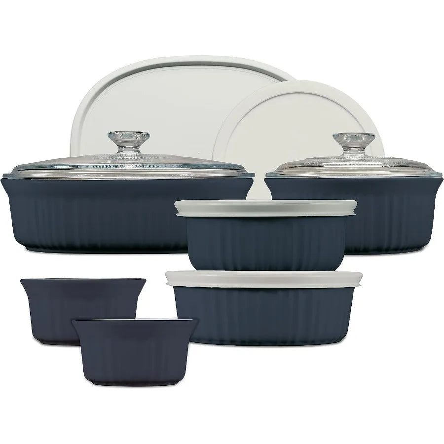 Ceramic Bakeware Set with Lids Chip and Crack Resistant Stoneware Baking Dish