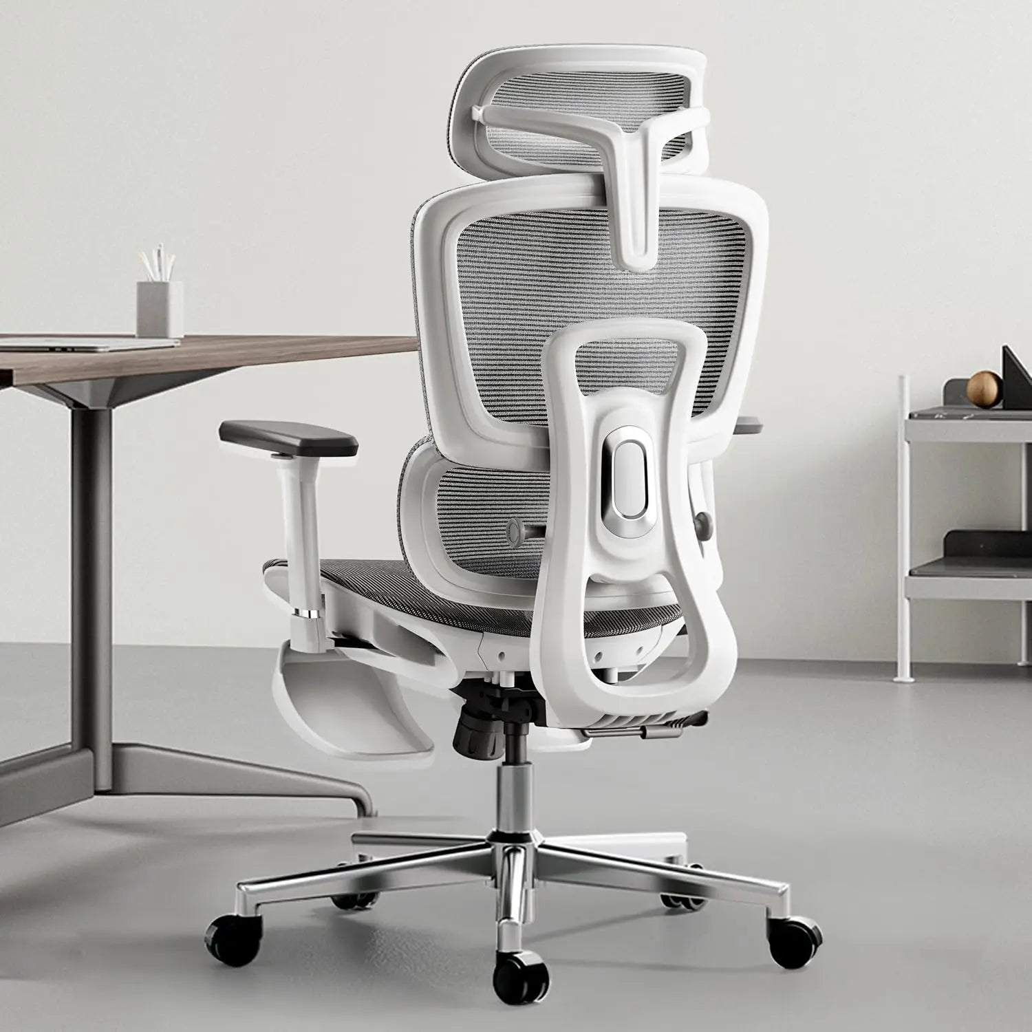 Ergonomic Mesh Office Chair with 3D Armrests, Adjustable Lumbar Support & Headrest for Home Desk